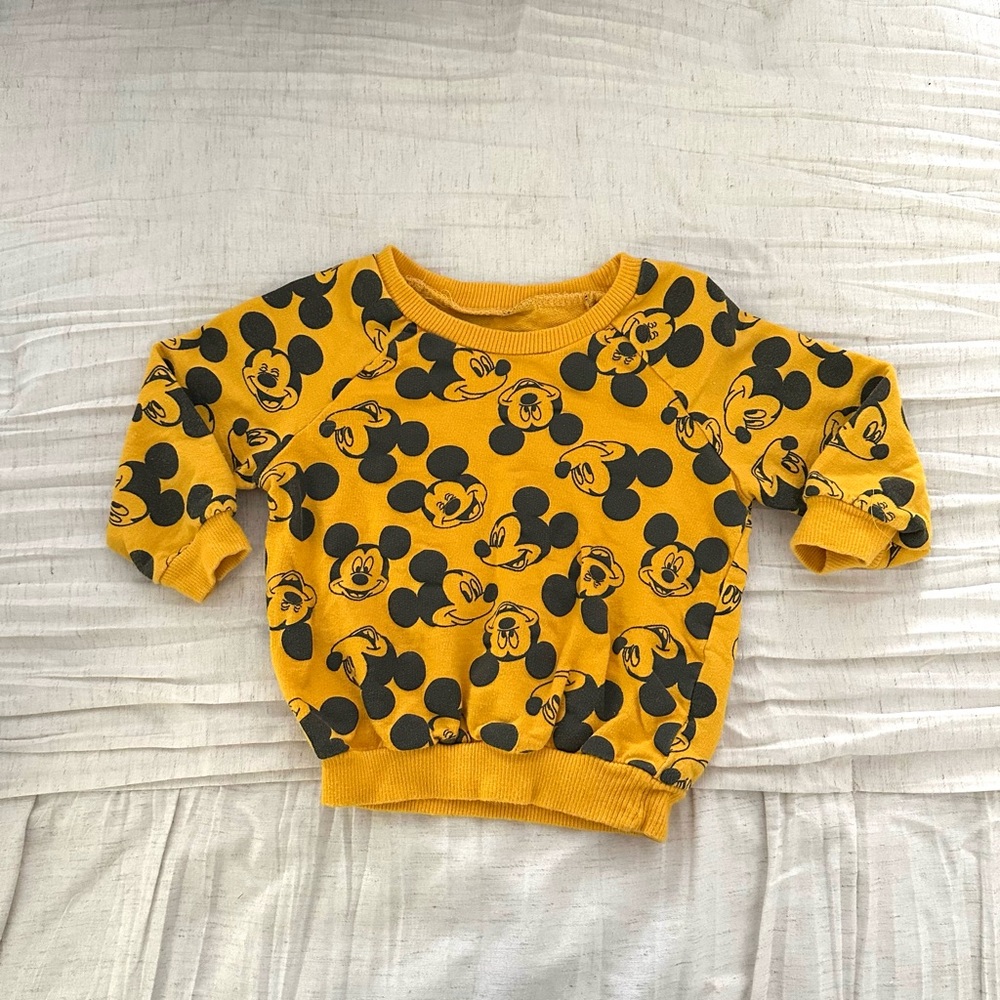 Disney Mickey Mouse Mustard Kids Hoodie